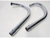 Exhaust down pipe set